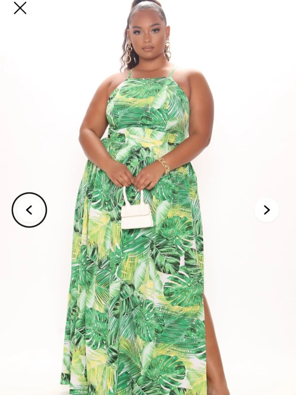 Gracie Maxi Skirt Set - Green/combo